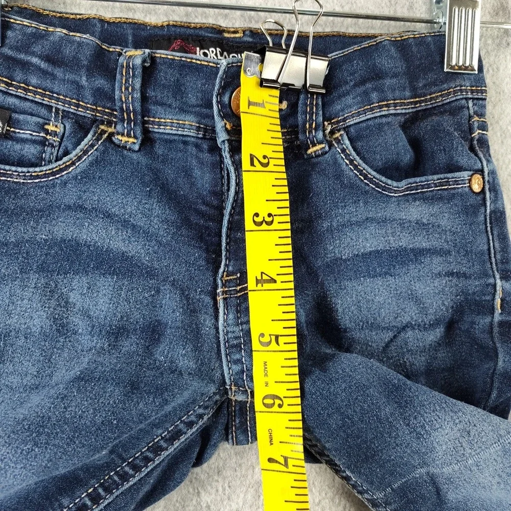 Jordache Girls Jeans Size 5 Reg Skinny‎ Distressed Adjustable📸SEE PICS📏📸